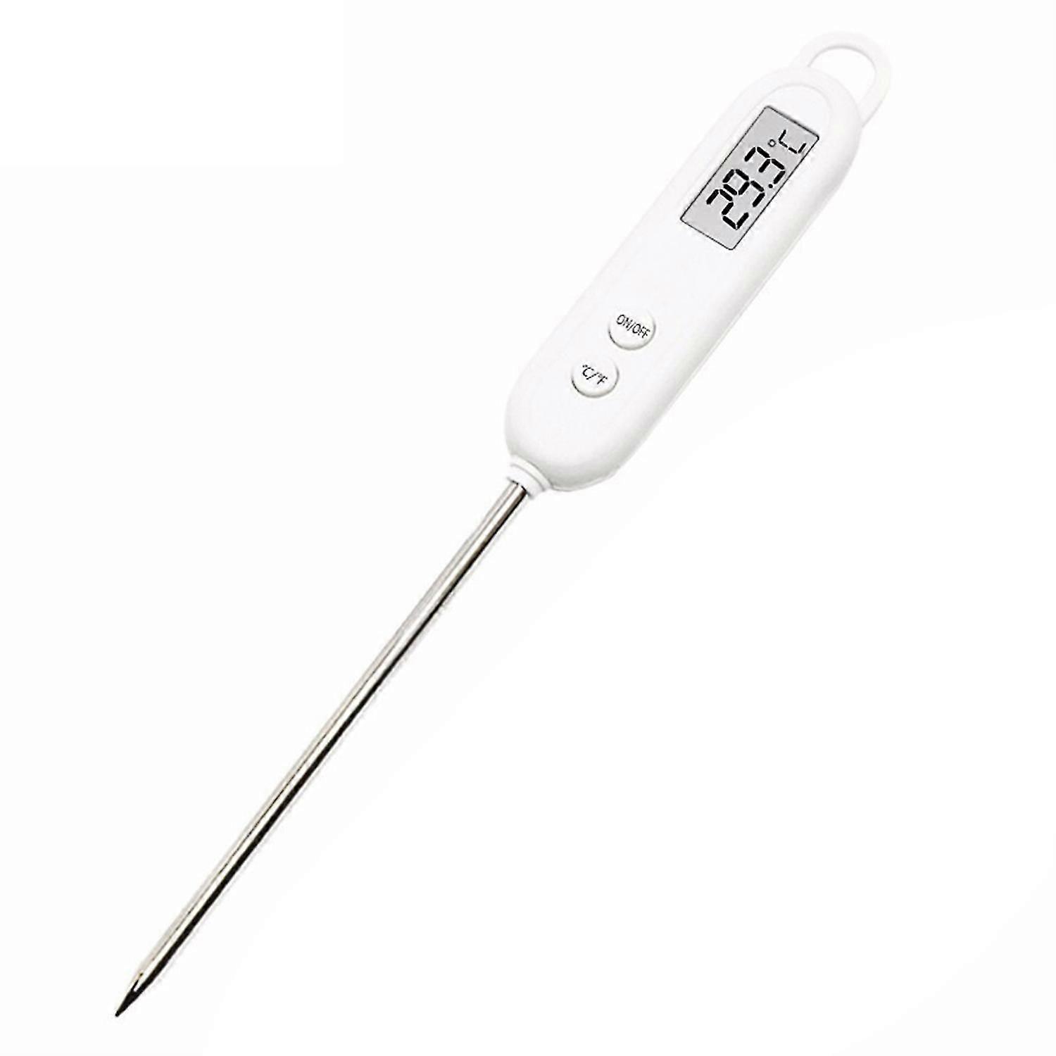 Cooking Thermometer LCD Screen Instant Read Stainless Steel Digital Temperature Sensor for Kitchen
