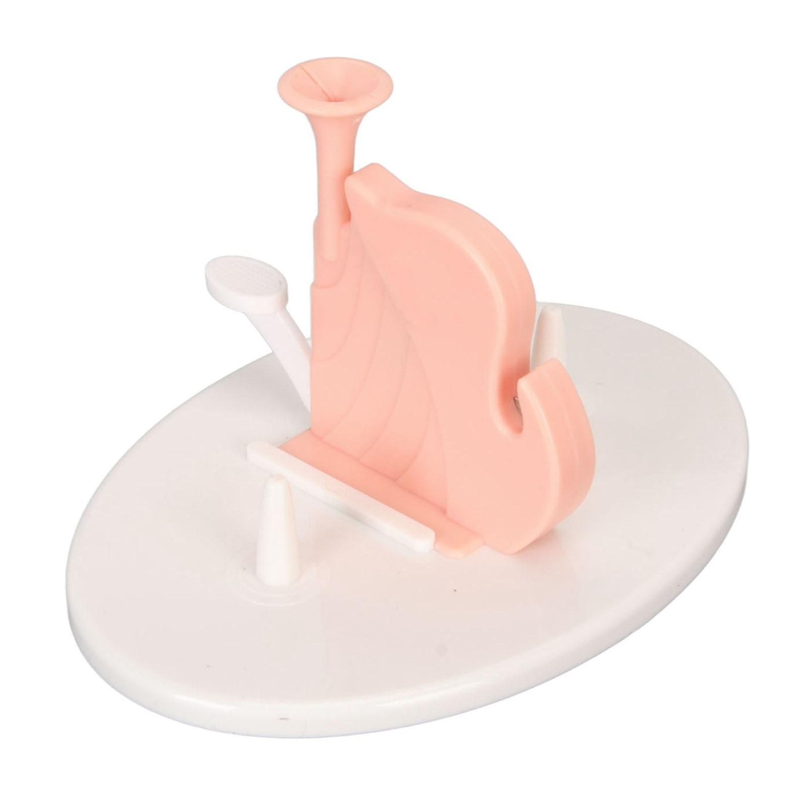 Desk Needle Threader Semi Automatic Lightweight Portable Table Sewing Needle Threading Tool Pink