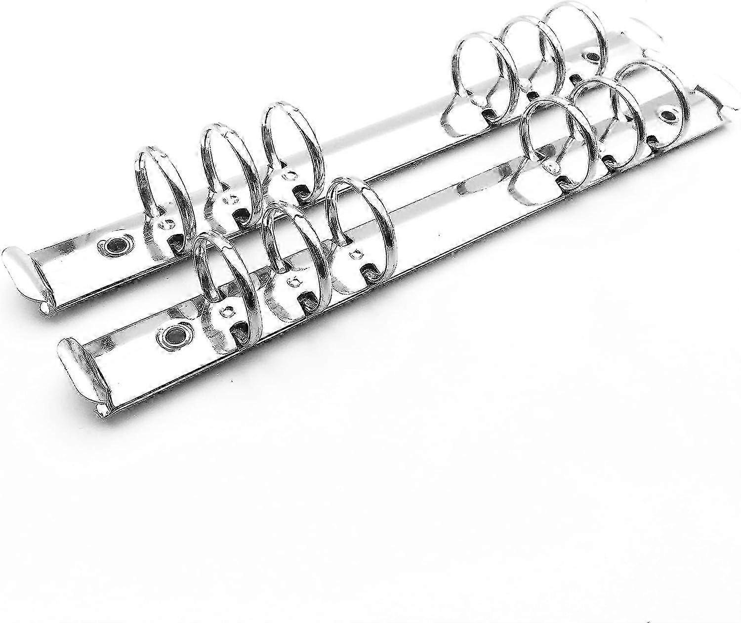 2 stk 6-hulls ringbindemiddelmekanismer Erstatningssett for bindemiddelplanleggere (a5 25mm)