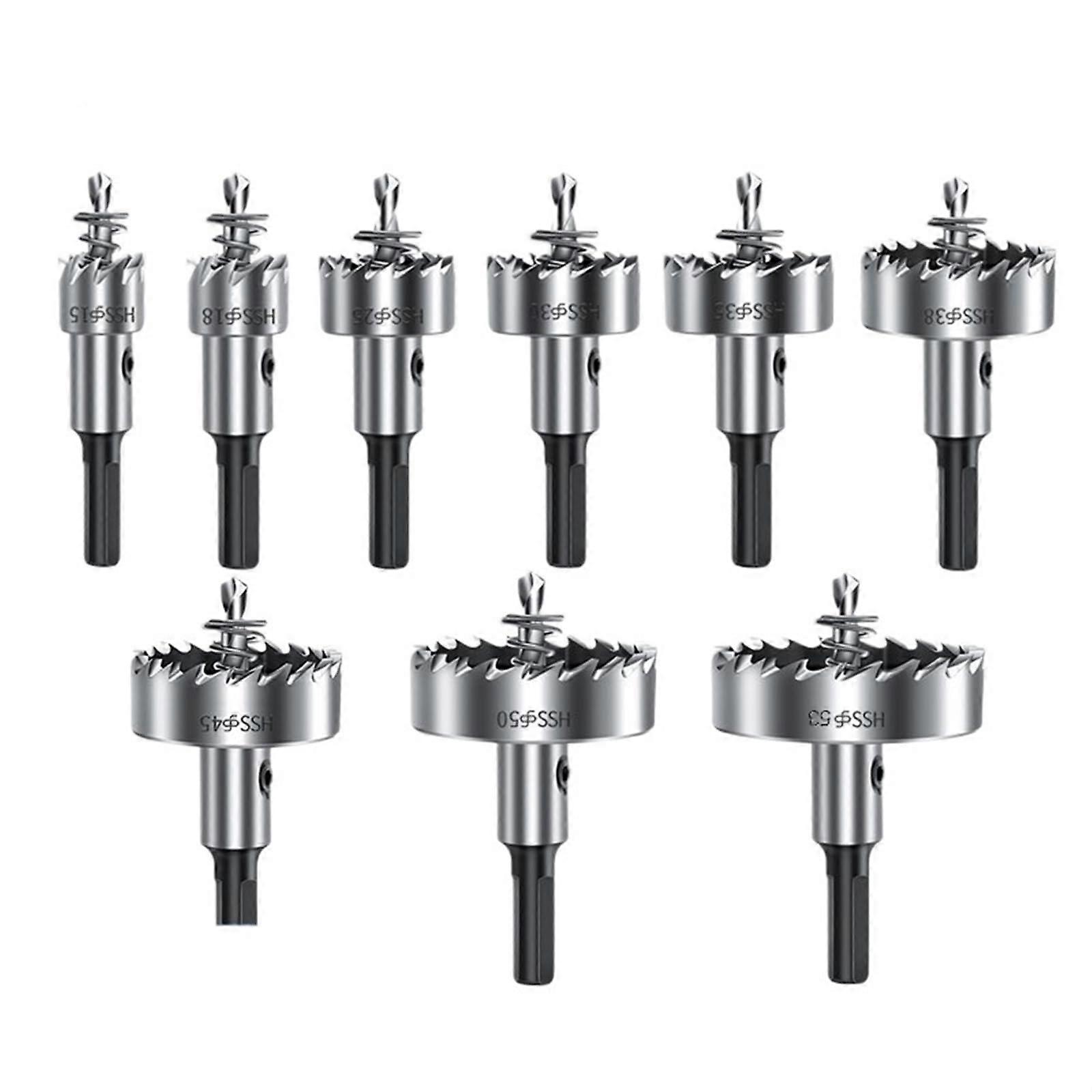 HSS Hole Drill Bit 15-53mm for Stainless Steel and Metal Alloy Cutting, 1pc 19mm Size, Precision Drilling Tool