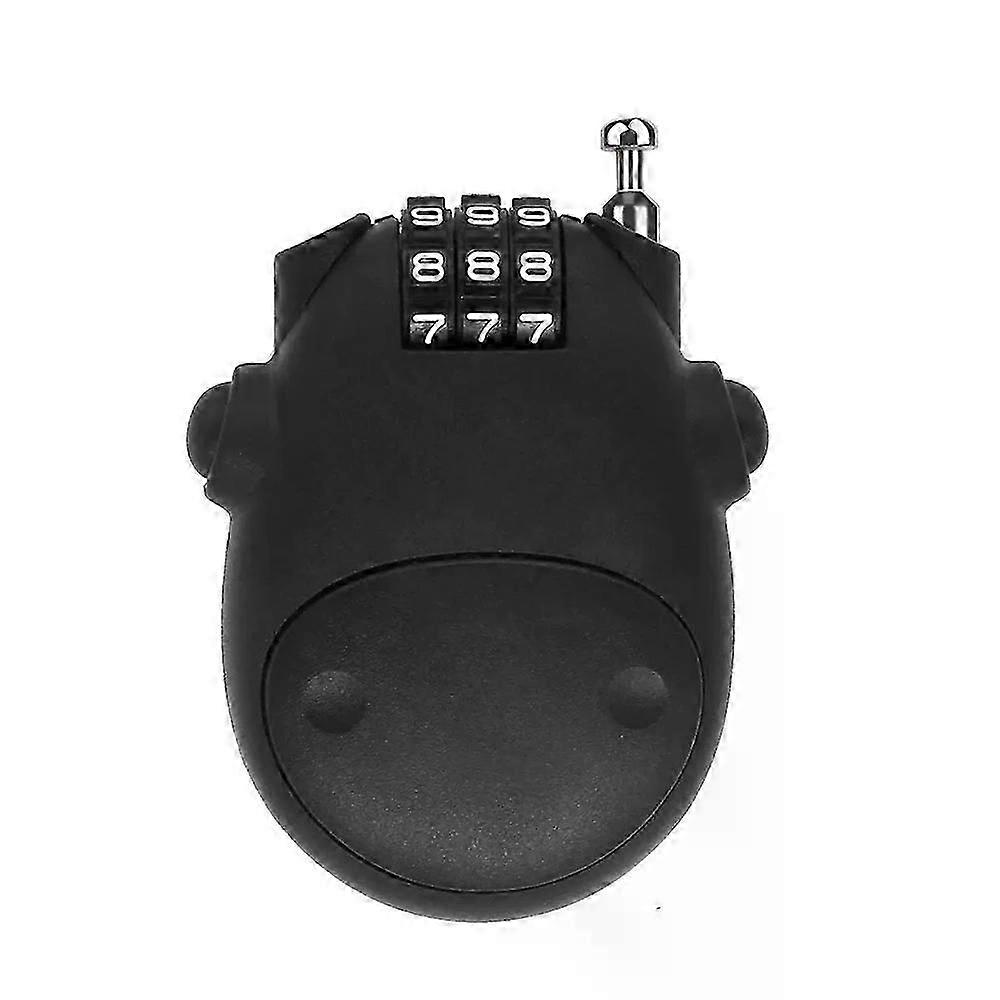 Black Mini Helmet Lock Resettable Combination Travel Baggage Lock Portable Bicycle/motorcycle Anti-theft Lock Gym Locker Locks