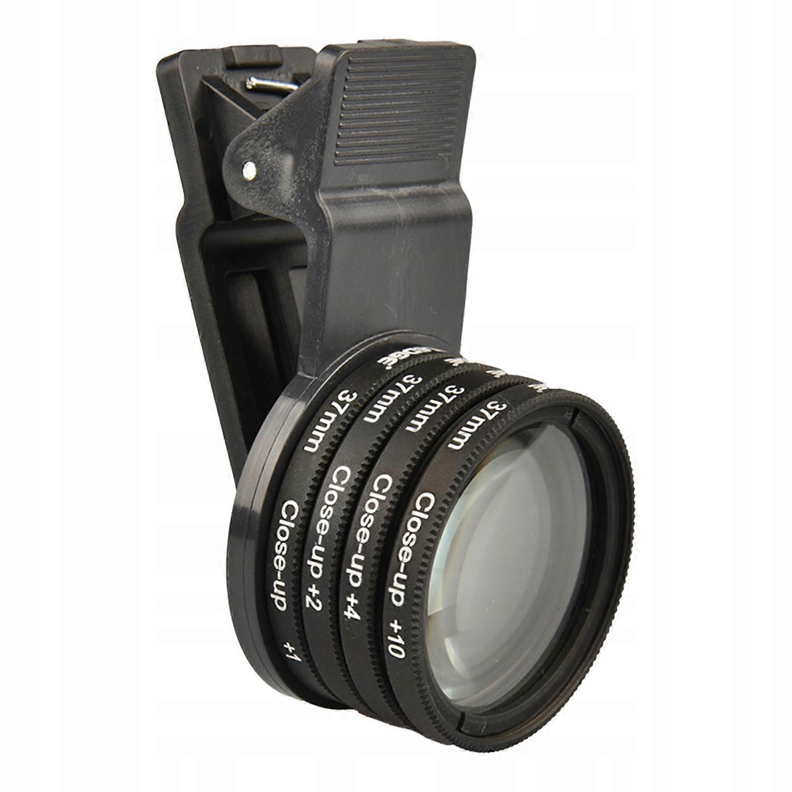 37 mm close-up filterkit, +1,+2,+4,+10 macrolensfilter universele clip op