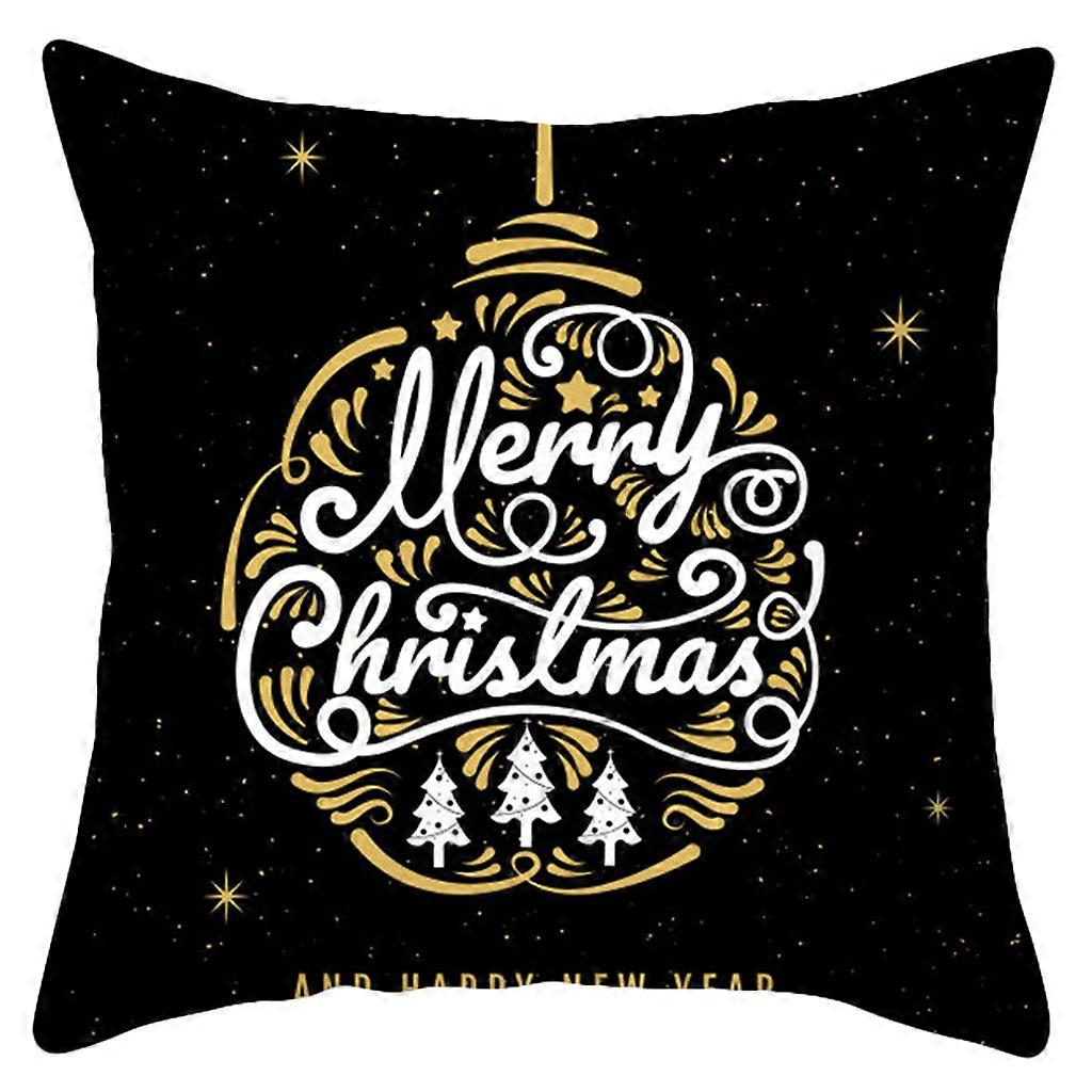 45x45cm Happy Easter Decorative Throw Pillow for Case Rabbit Bunny Eggs Printed Holiday Festive Polyester Cushion Cover for Sofa Car Bed  9