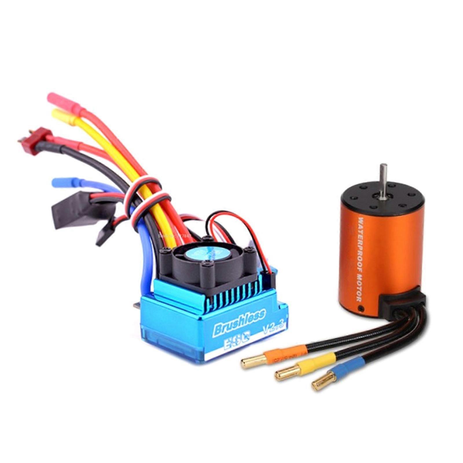 Modified Brushless Motor 120A ESC Electronic Speed Controller Steering Arm for 1/12 1/14 WLtoy 144001 Remote Control Toy