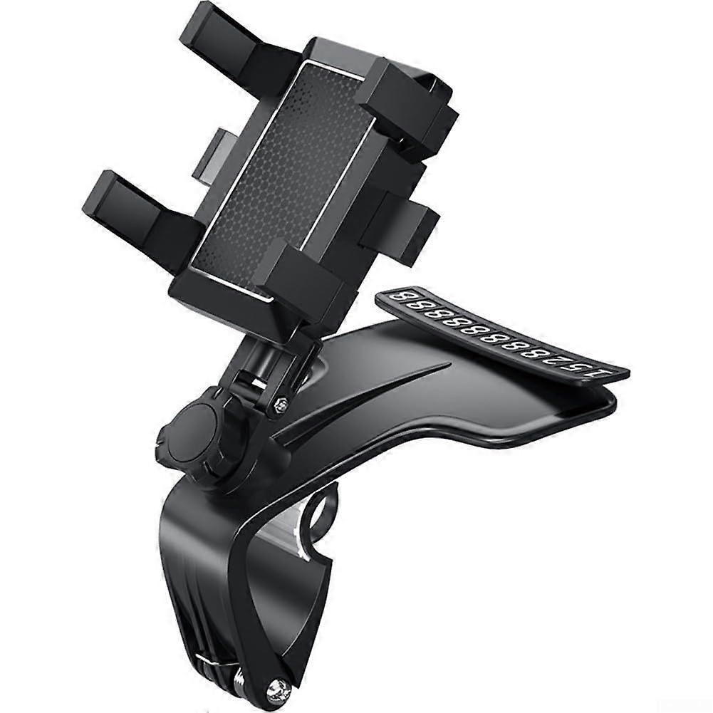 Vehicle Phone Holder with Spring Clip for Secure Stability and Easy Access, Compatible with Most Smartphone Models