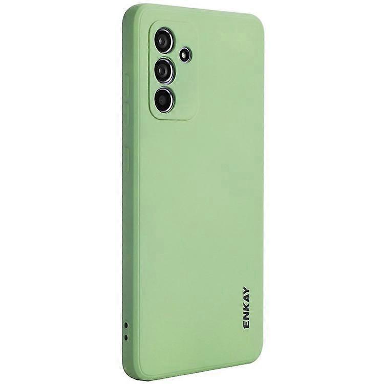 ENKAY HAT PRINCE Compatible For Samsung Galaxy A35 5G Case Anti-Scratch Silicone Phone Cover Straight Edge