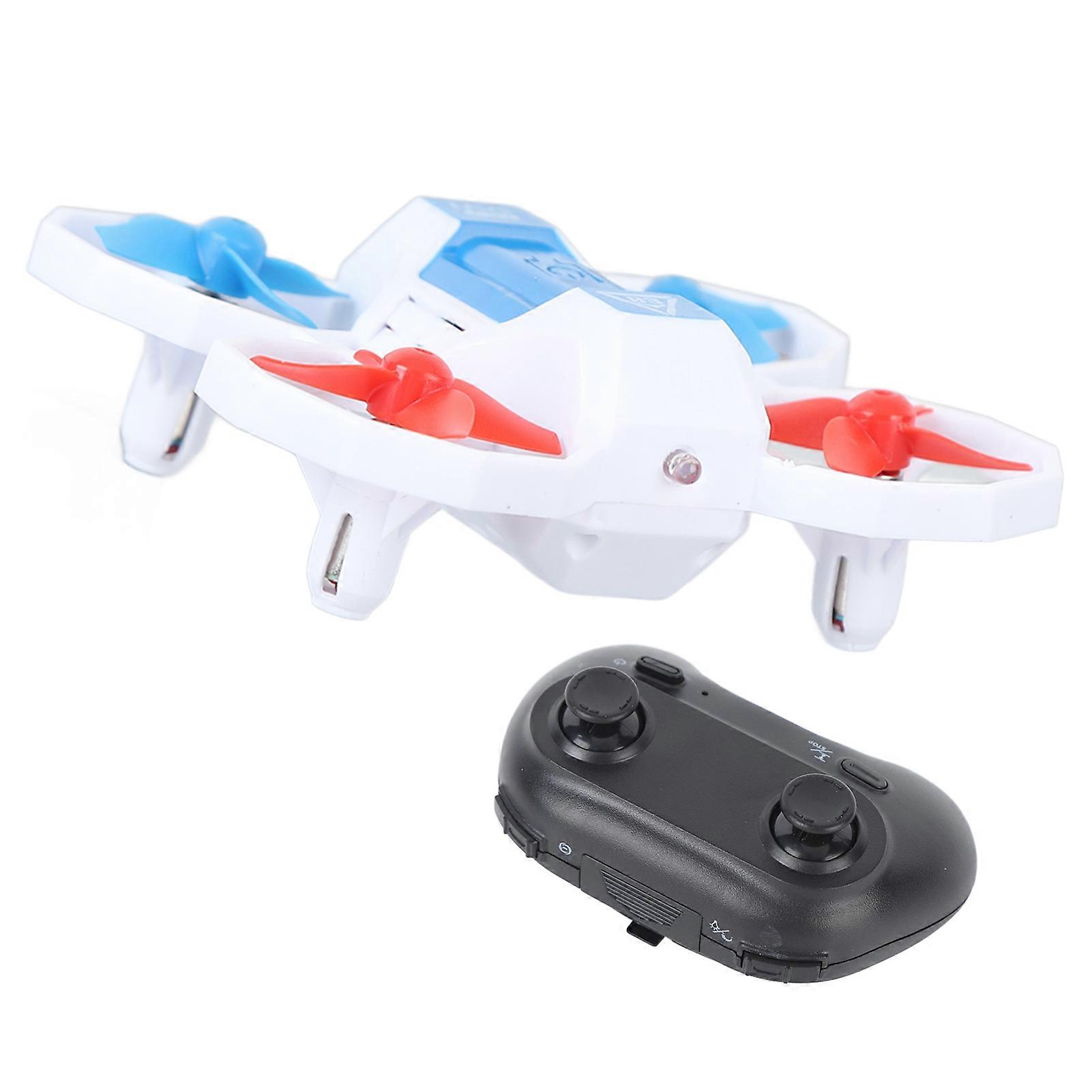 Mini Drone for Kids LED Voice Controlled Light Remote Control Drone RC Quadcopter for Beginners White 2 Battery 