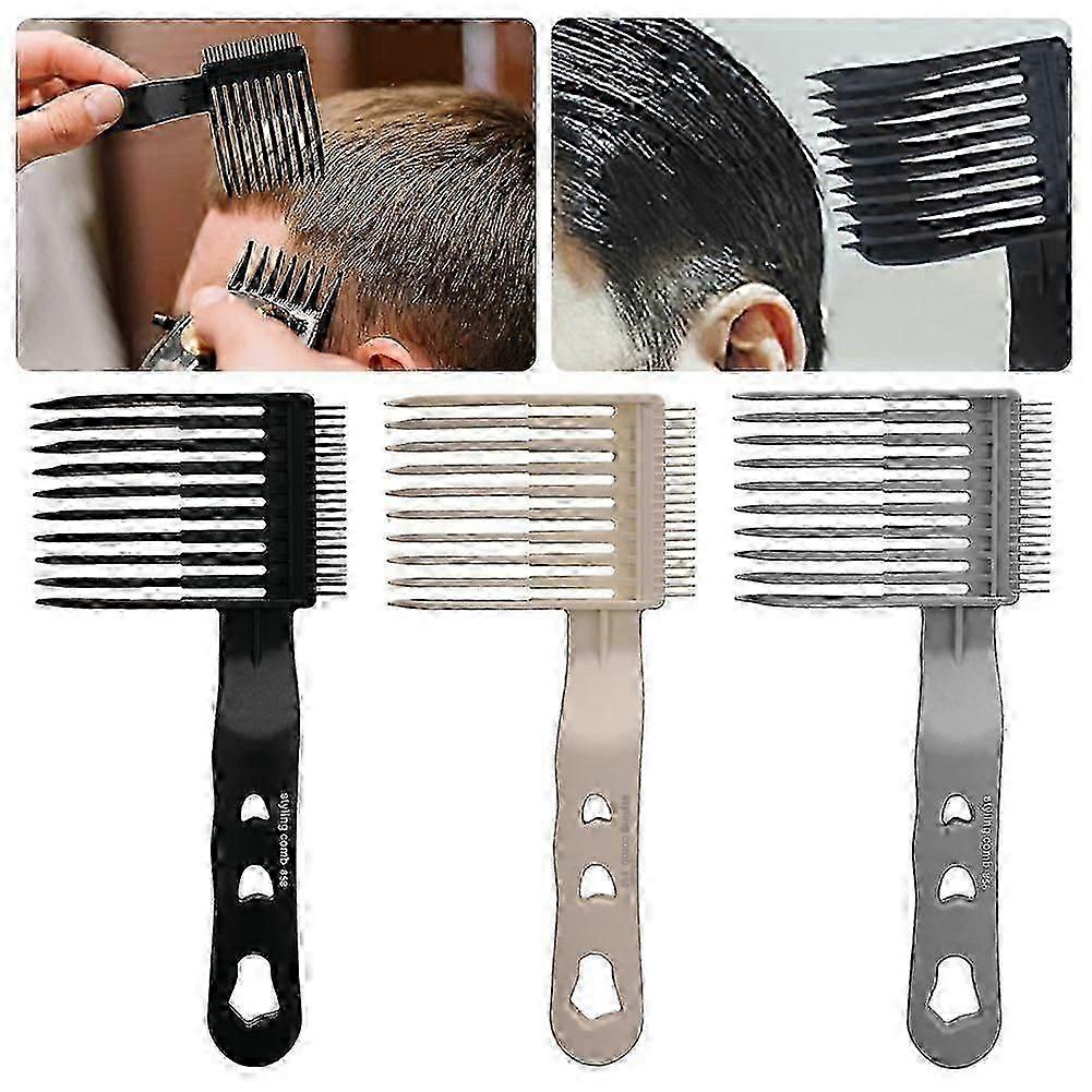 Professional Barber Comb for Men - Clipper Cuts Comb Flattops Hairdcut Tool, Ergonomic Curved Design