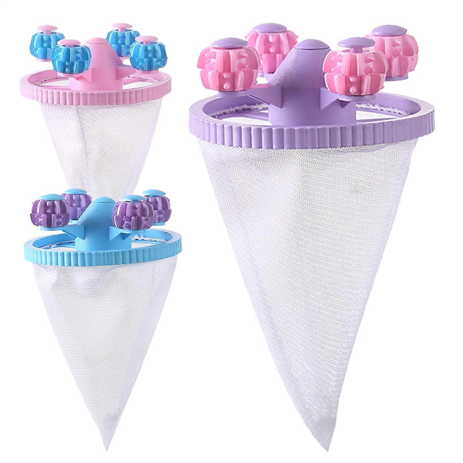 Floating hair filter net, laundry hair trap, net filter bag, reusable design, soft materials, 15.5 x 9.5 cm, for laundry