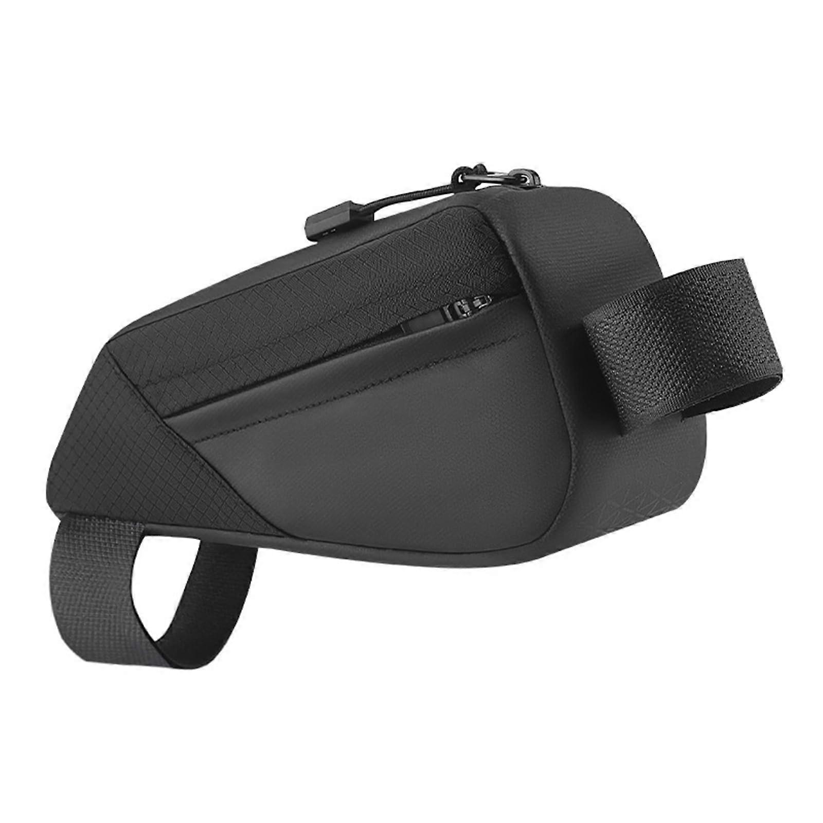 0.5 L Bicycle Top Tube Bag, Frame Bag, Triangle Bag, Bicycle Bag (Black)
