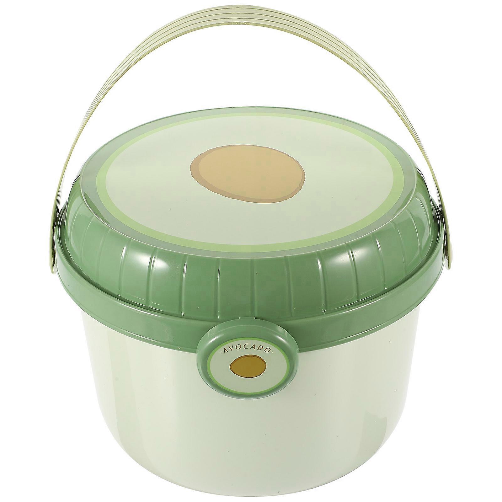 Practical Storage Case Toy Bucket Portable Carry Bucket For Toys Green 25x24x20.8cm 1Set
