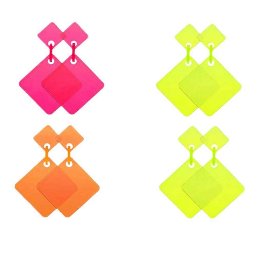 Lightweight Dangle Earrings Fashion Accessory Geometric Shape Assorted Pairs