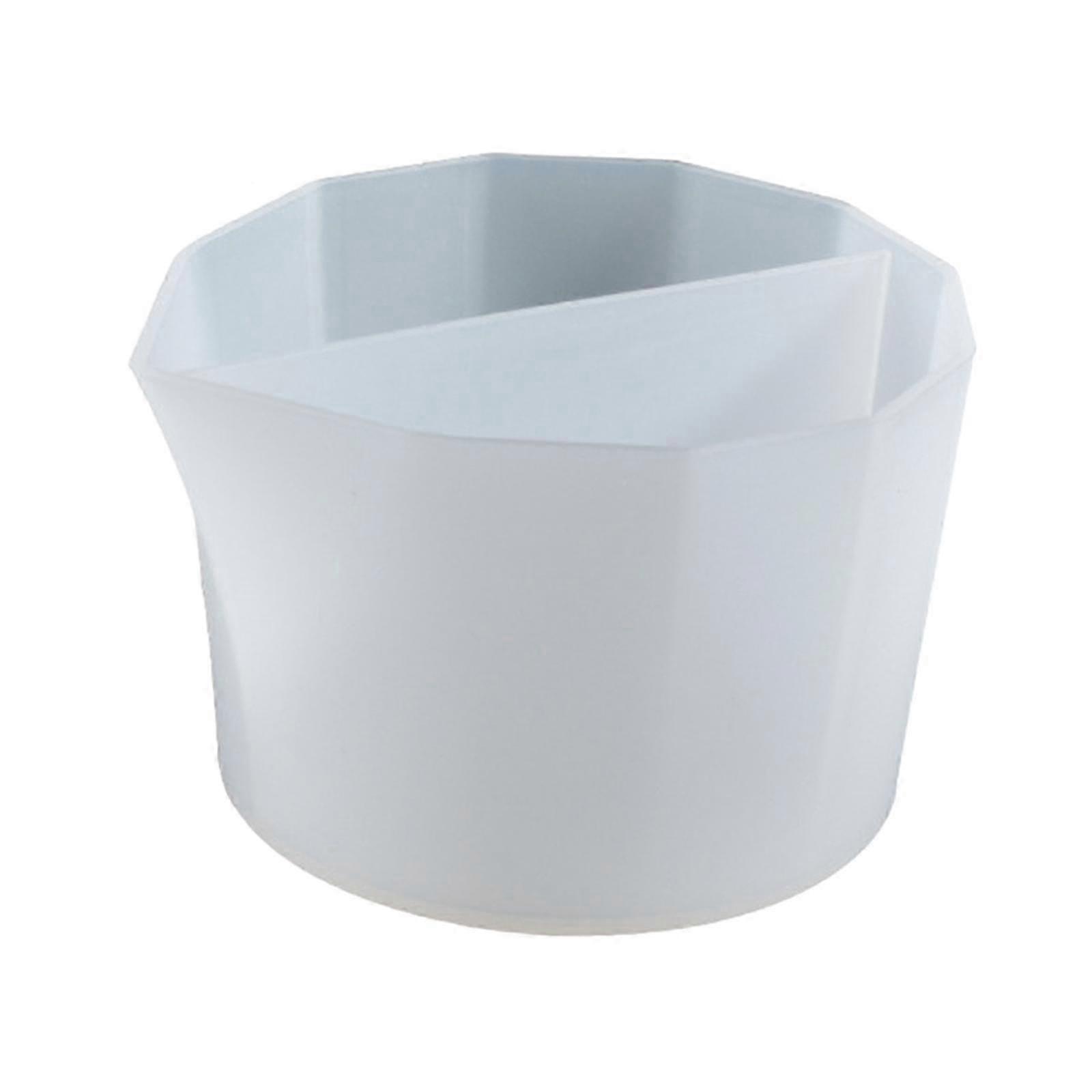 Reusable Split Cup for Acrylic Paint Pouring, DIY Color Mixing Tool for Epoxy Resin Casting and Painting Projects