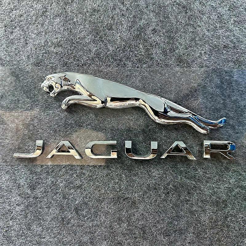 3D METAL Car Front Hood Emblem Rear Trunk Badge Sticker Rear Trunk Decoration Suitable for Jaguar XE XF XJ F-Pace F-Type X-Type S-Type