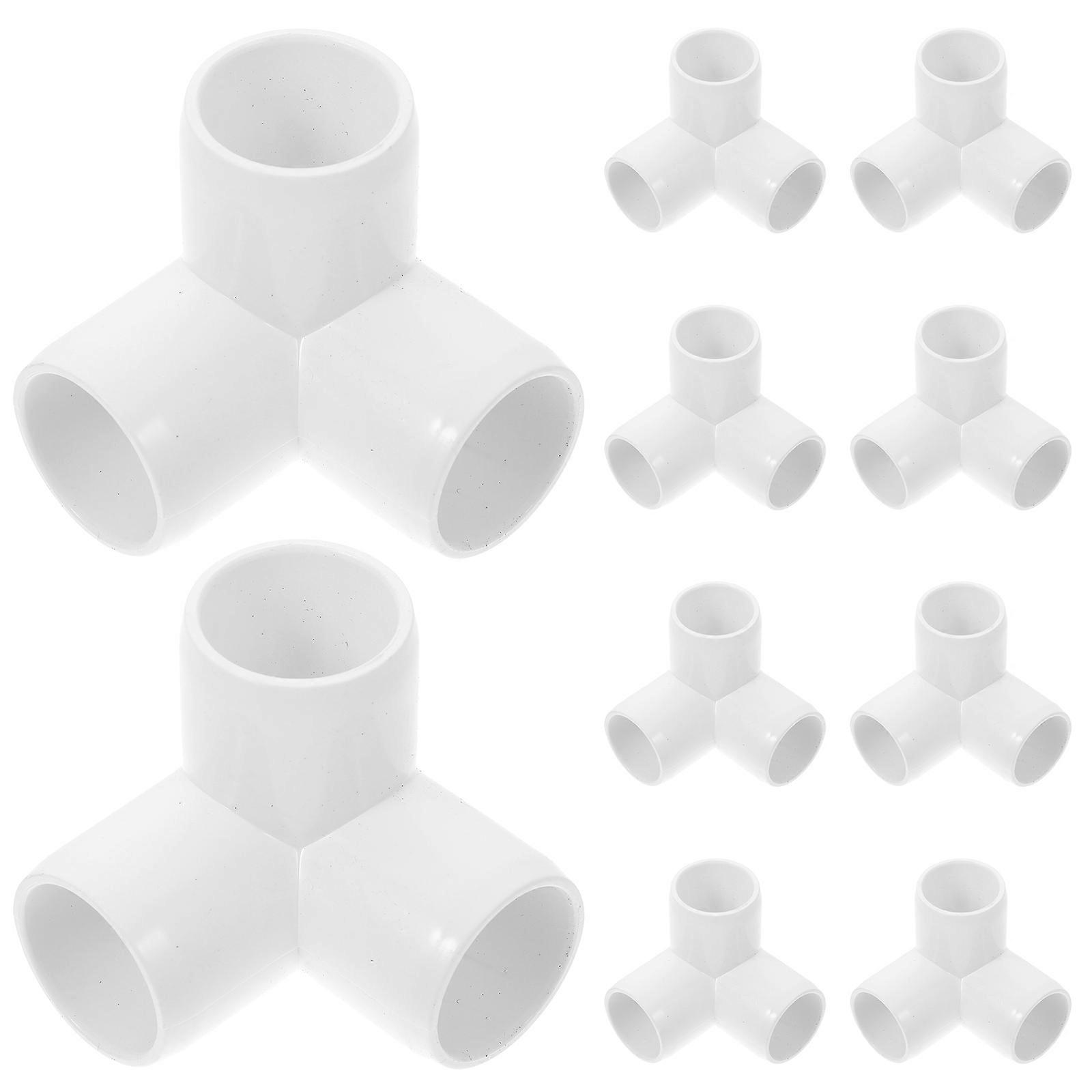 10pcs PVC Y Shaped Three Way Connectors for Greenhouse DIY Projects – Heavy Duty Pipe Fittings for Secure PVC Structure Assembly