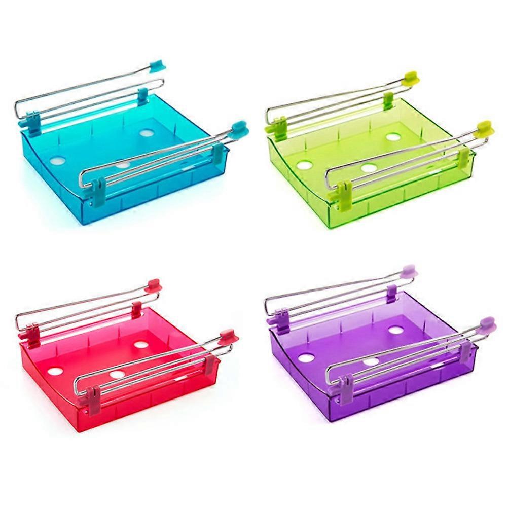 Refrigerator Racks for Inside Red Slide Drawer Organizer Breathable Fridge Accessories 1Pack
