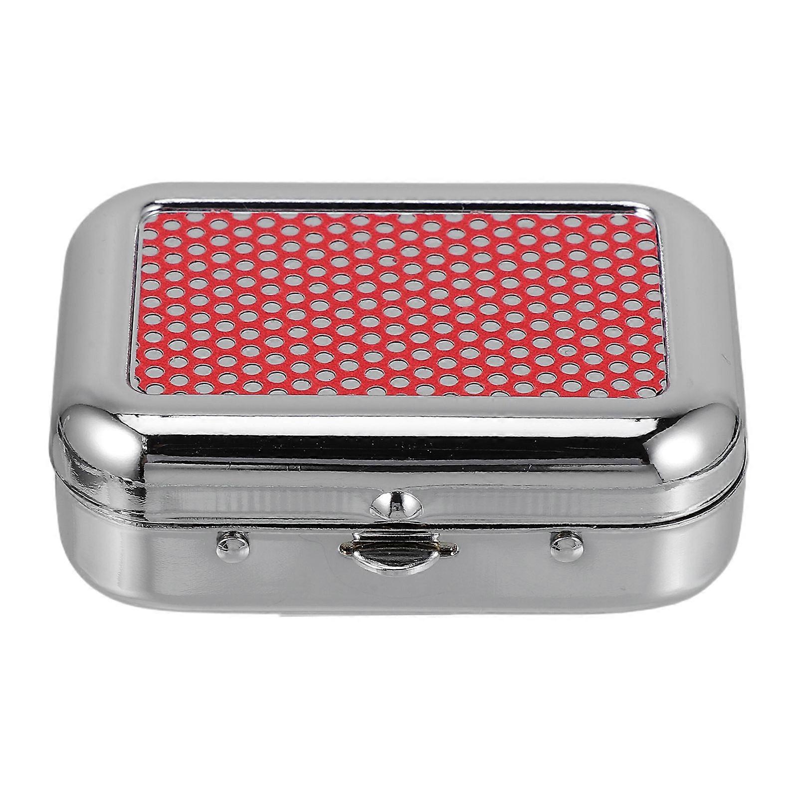 Windproof Stainless Steel Tin with Snuffer Lid – Compact Ash Container for Outdoor Travel, Picnics, and Tailgate Parties