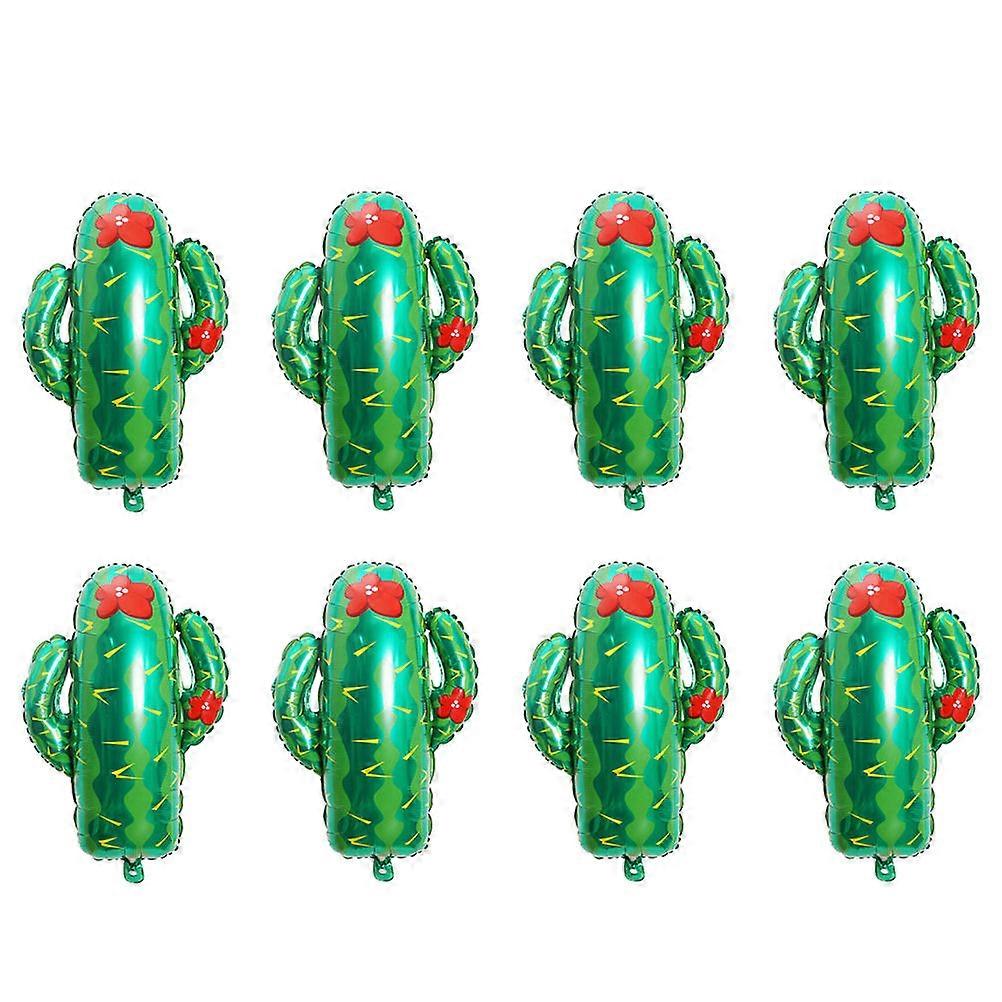 Tropical Foil Balloon Cactus Shaped Party Decoration Assorted Color 73X63cm Fashion 8Pcs