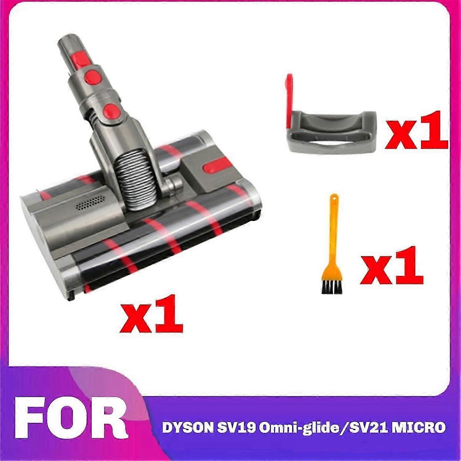 Motor Head for Dyson Omni-Glide Sv19/21 Soft Roller Cleaner Head with Double Roller Brush Vacuum Hea