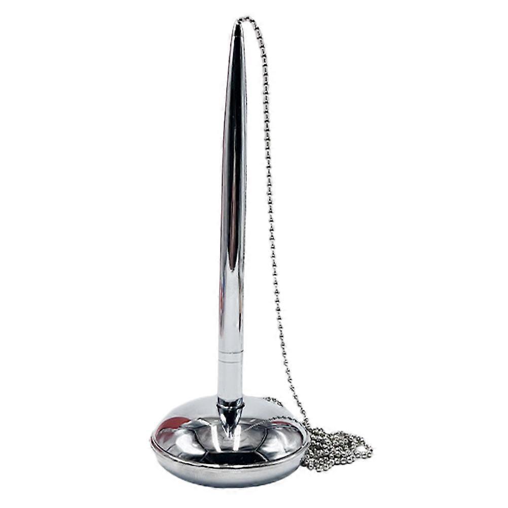 Guestbook Pens With Chain And Base For Business Needs Silver 1Pack