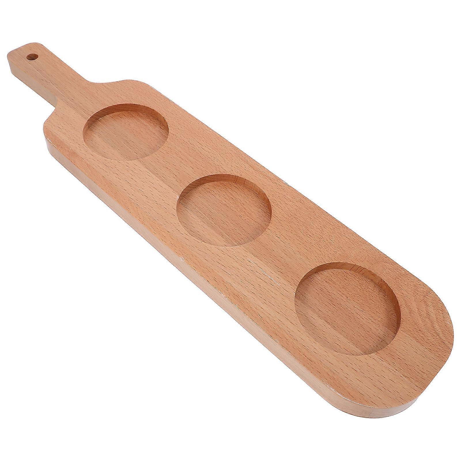 Wine Tray Wooden Wooden Beer Flight Board Serving Multiple Drinks For Bartenders And Wine Tasting 1Set