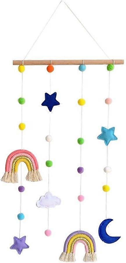 Βρεφική κούνια Mobile Wood Mobile Bed Bell Wind Chimes Decorations Bab, διακόσμηση παιδικού σταθμού
