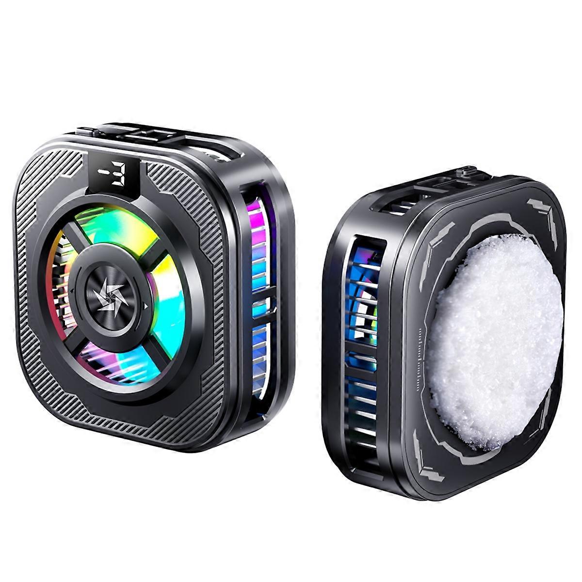 Universal Phone Cooler Magnetic with Digital Display RGB Lights