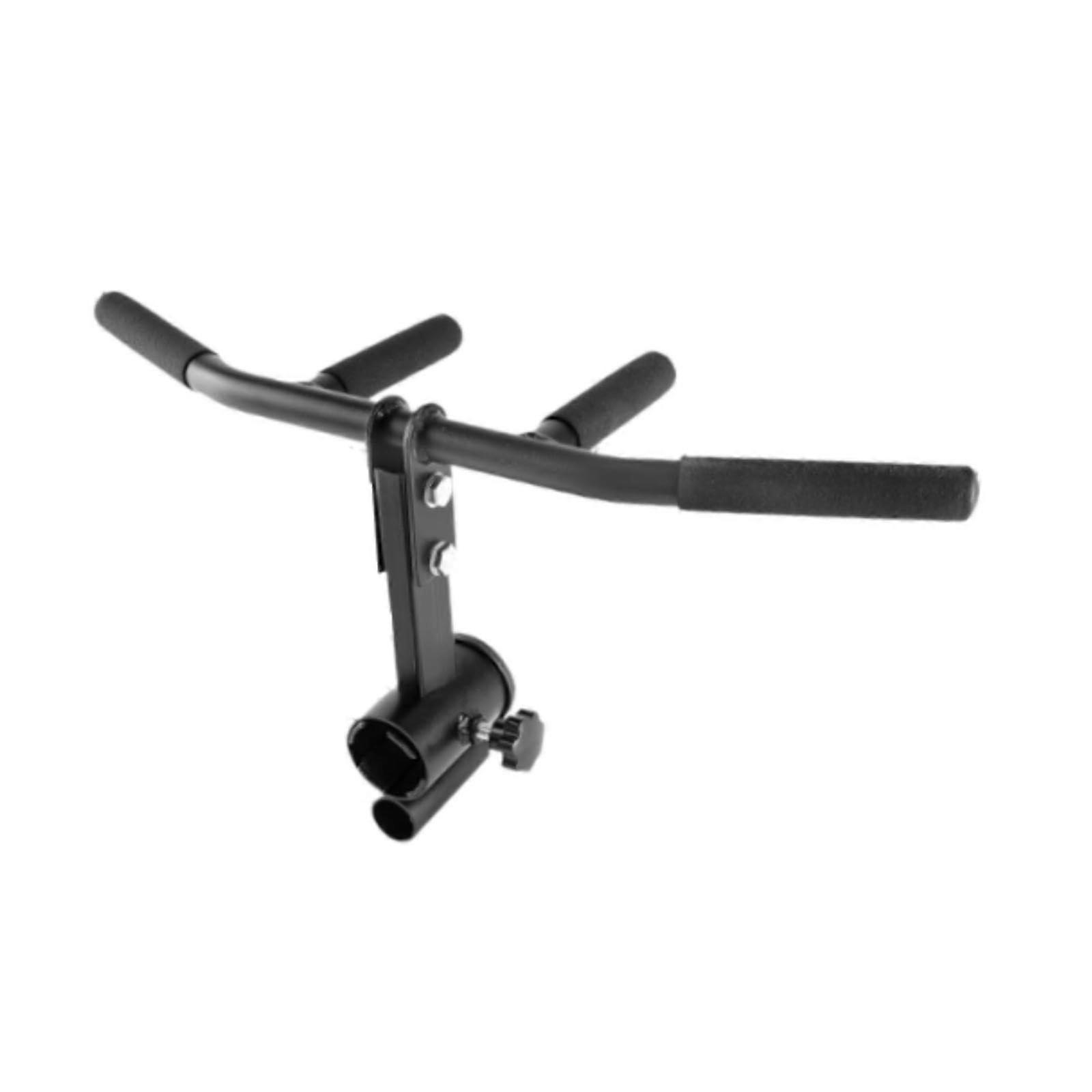 T-Bar Row Attachment Straight Handle, Heavy Duty Handle for Barbell Rows, Full Body Workout Accessory, Compatible with Standard Barbells