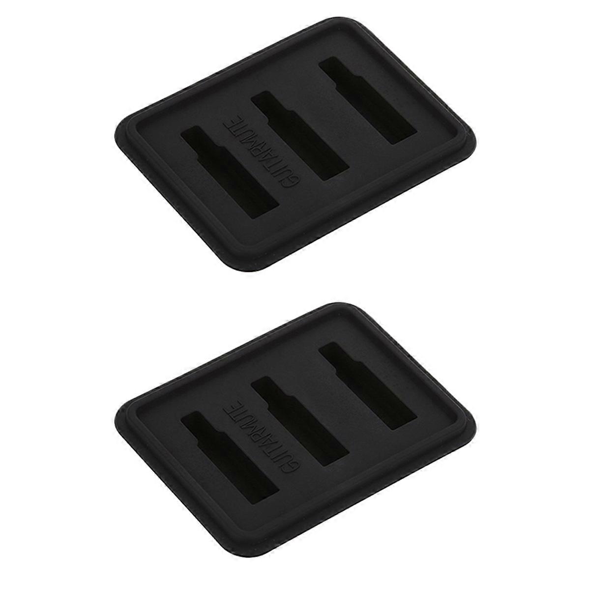 2X Balady Akustická klasická gitara Mute Pad Silikónová cvičná gitara Hudobné nástroje Guita Par