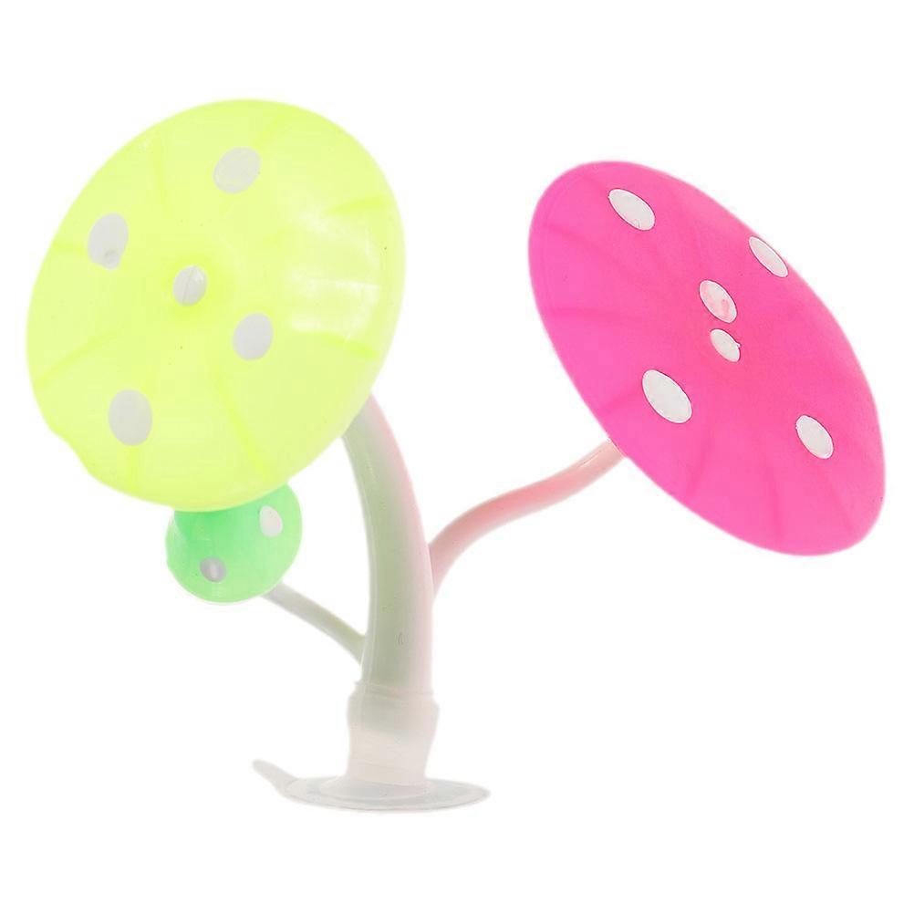 Betta Resting Spot Mushroom Shape Silicone Fish Hideout for Aquarium 10x6cm Decorative Accessory 1Set