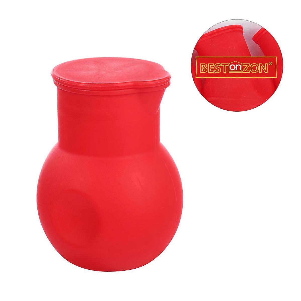 Red Silicone Chocolate Melting Pot Bestonzo For Mixing Sauce 3Pcs