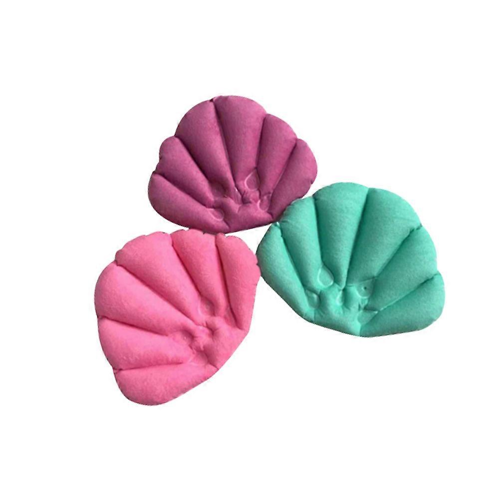 Bath Tub Pillow Inflatable Bath Pillow Adjustable Comfort Suction Cups PVC Material Assorted Color 3Pack
