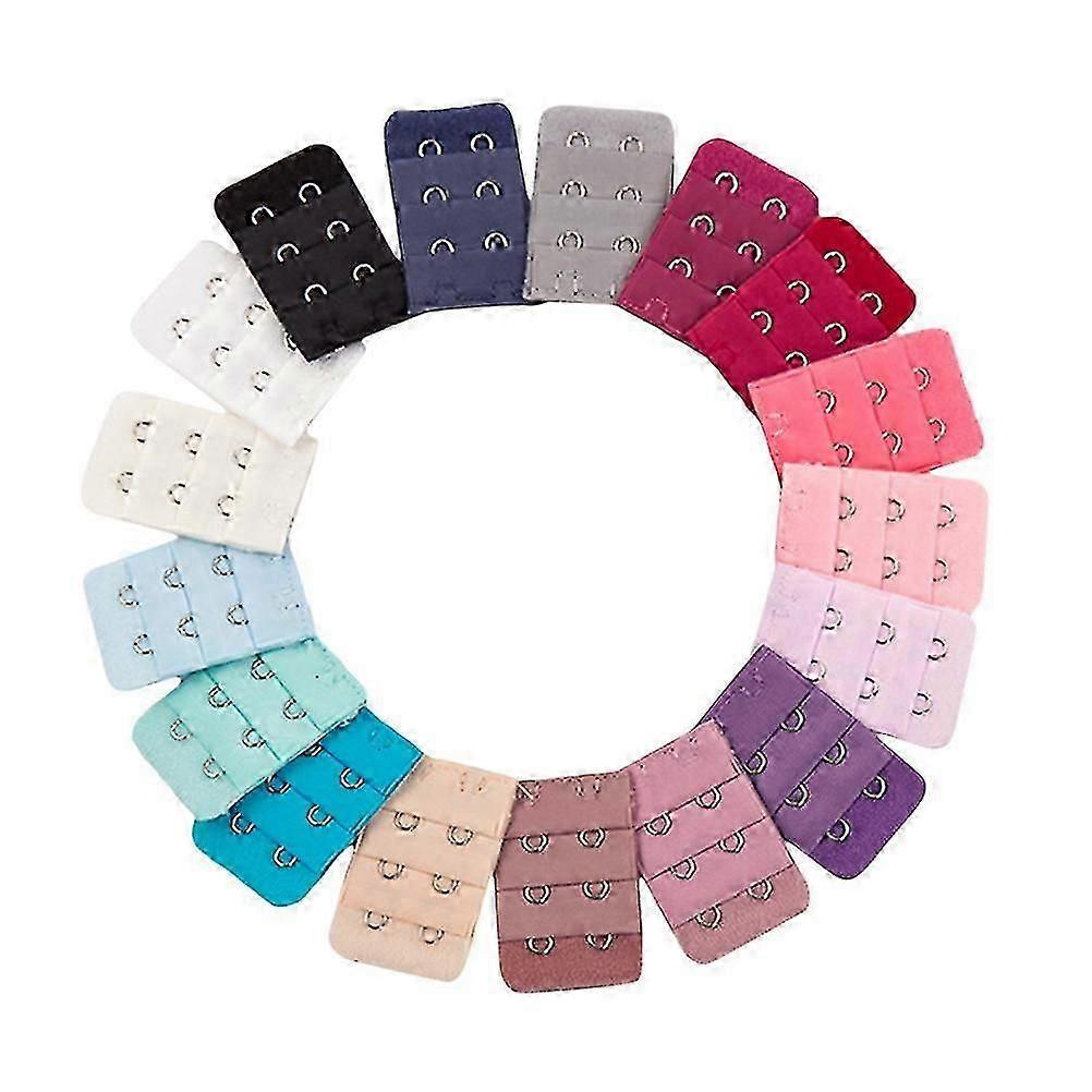 20 Pcs Halter Bras Elastic Bra Hook Extender 2 Hooks Stretchy Bra Band