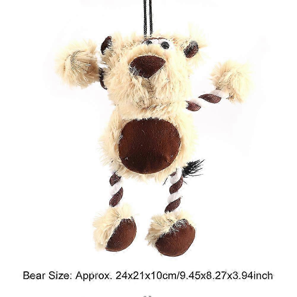Interactive Training Toy for Dogs - Soft Plush Teeth Cleaning and Protection Chewing and Biting Accessory