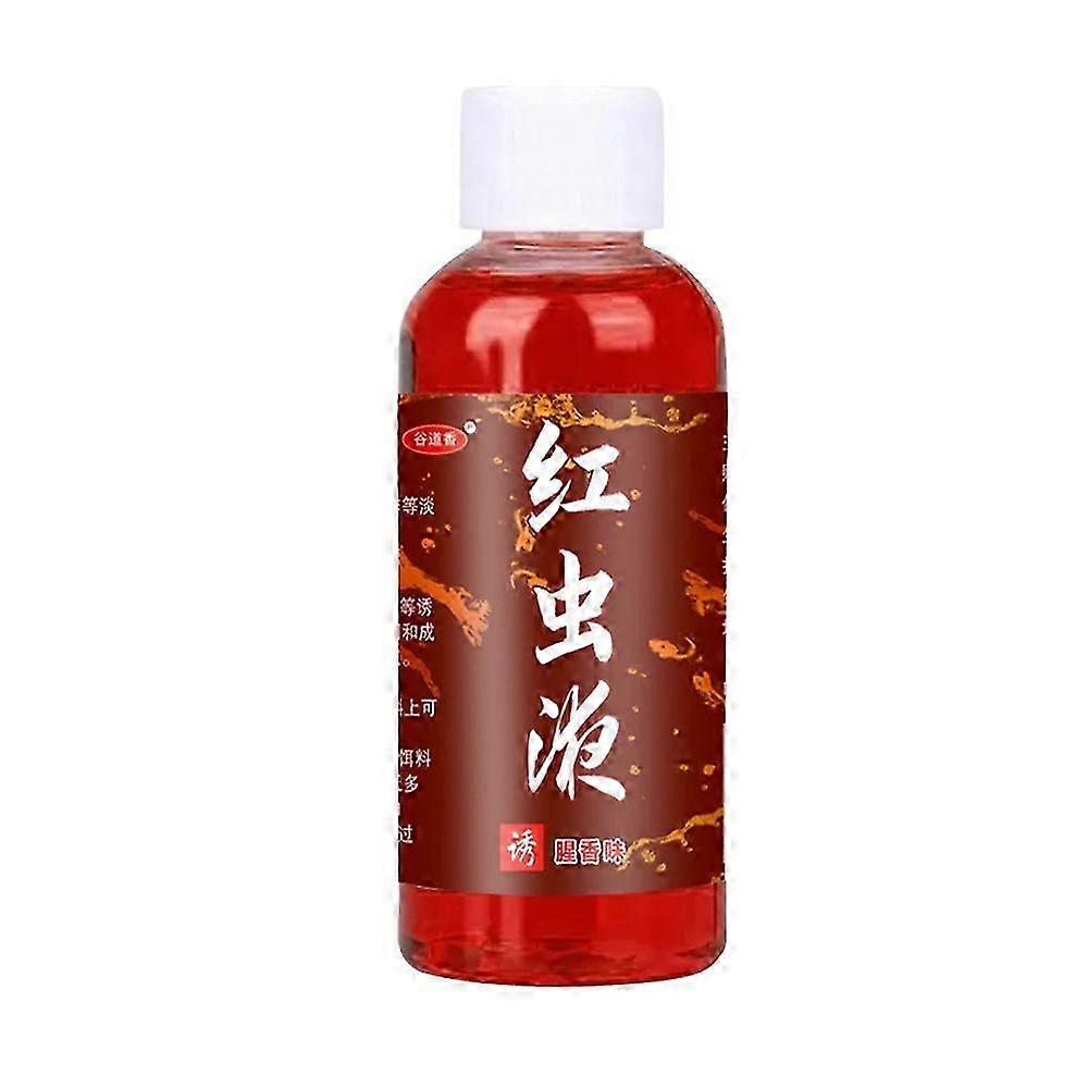 60ML Liquide Ver De Sang Parfum Poisson Attractif Concentré Ver Rouge Liquide Appât De Poisson Additif Perche Poisson-Chat Accessoires De Pêche