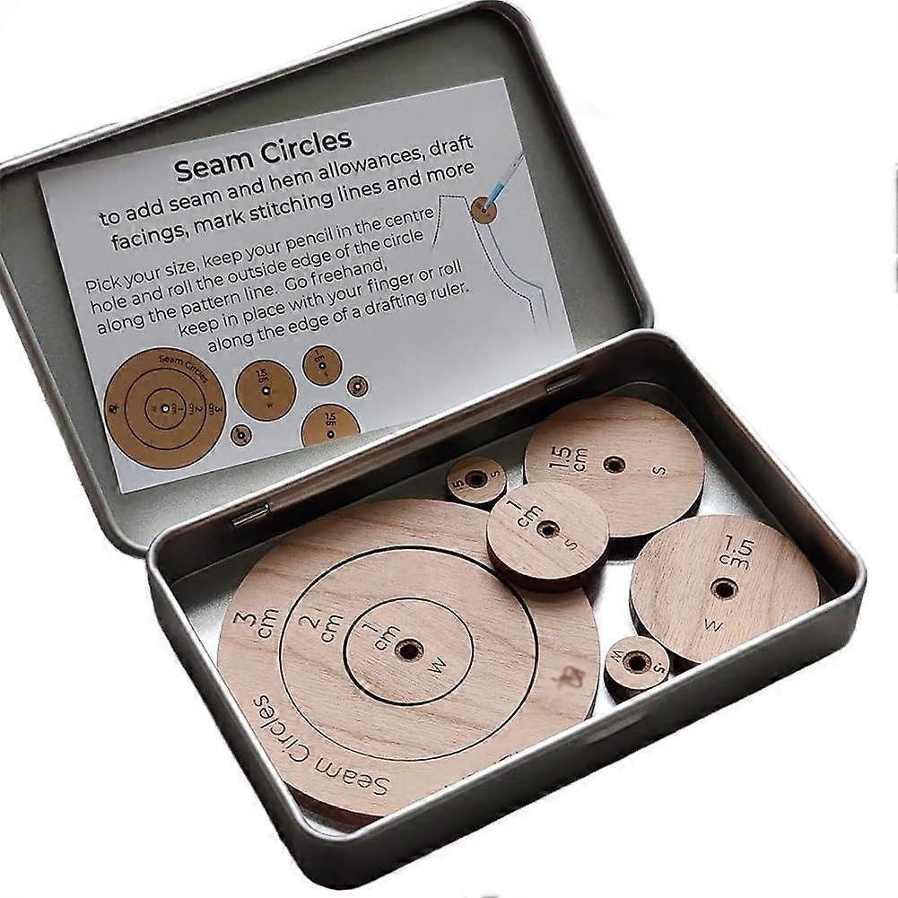 "Nahtkreise Quiltschablone For Circles, Circle Template, Quilt Ruler And Stencils in Centimeter Style"