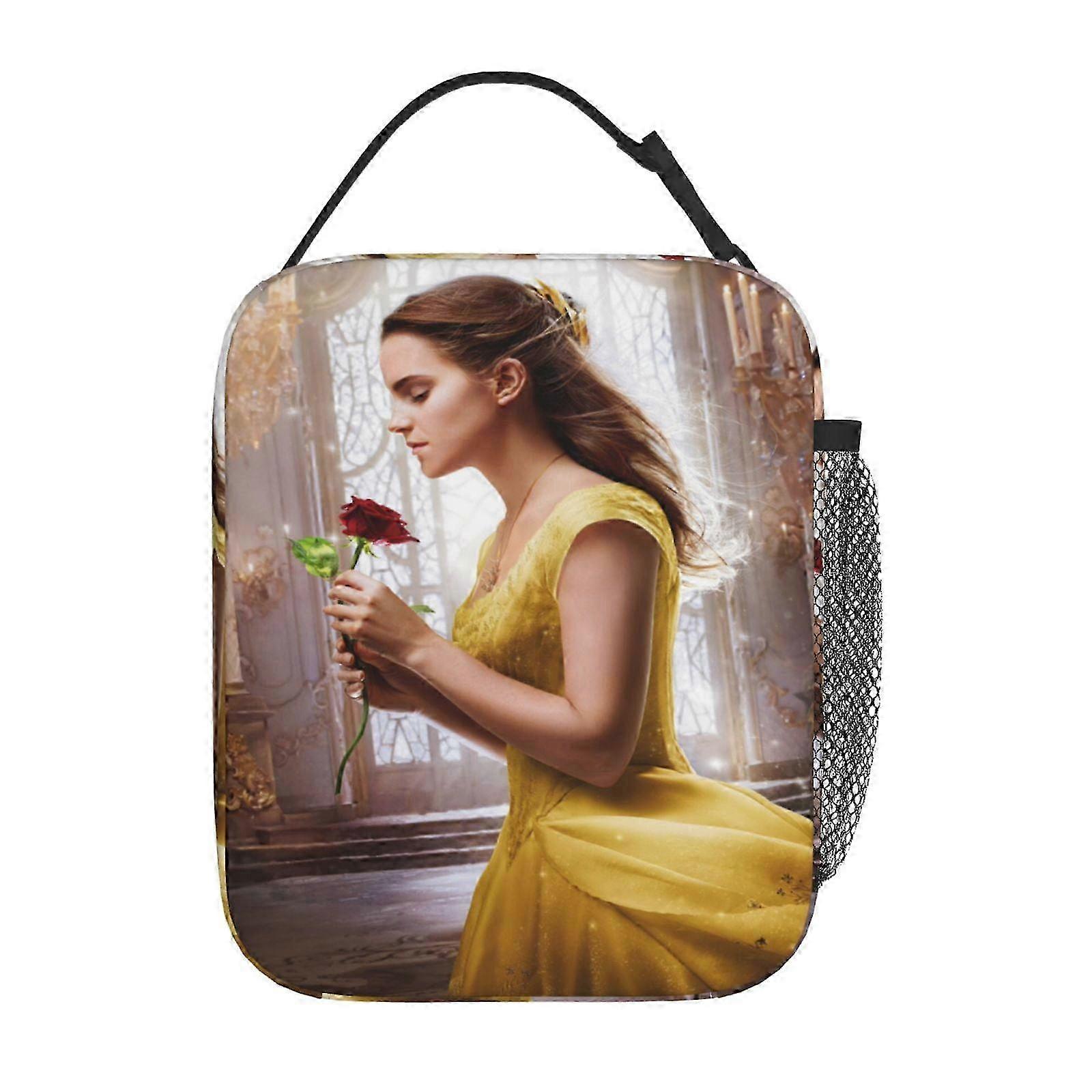 アニメ漫画美女野獣断熱ランチバッグ - 学校ワークオフィスのためのかわいいお弁当箱