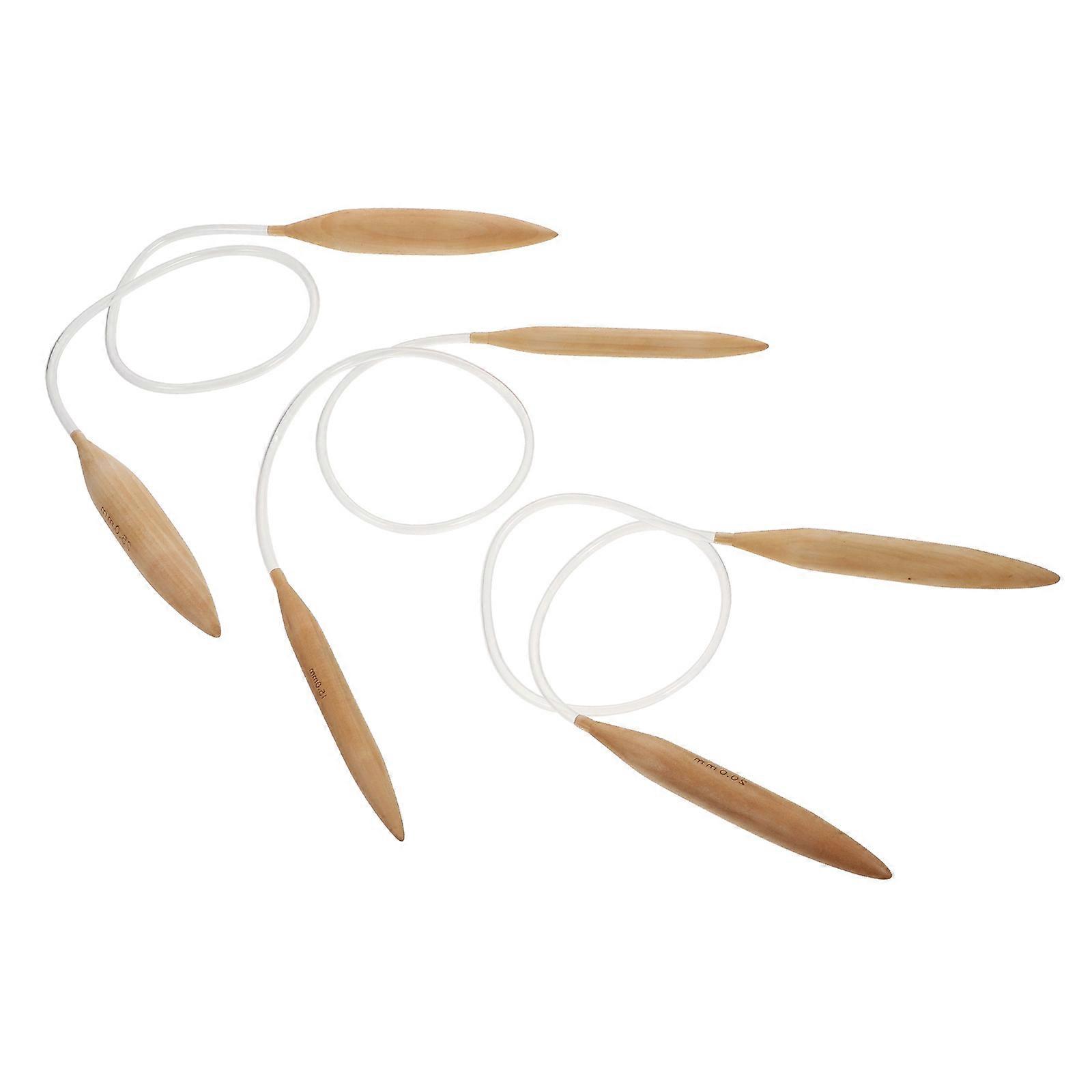 3Pcs Knitting Needles Thick Wool Hand needles Synthetic Material for Knitting Use Multi Color