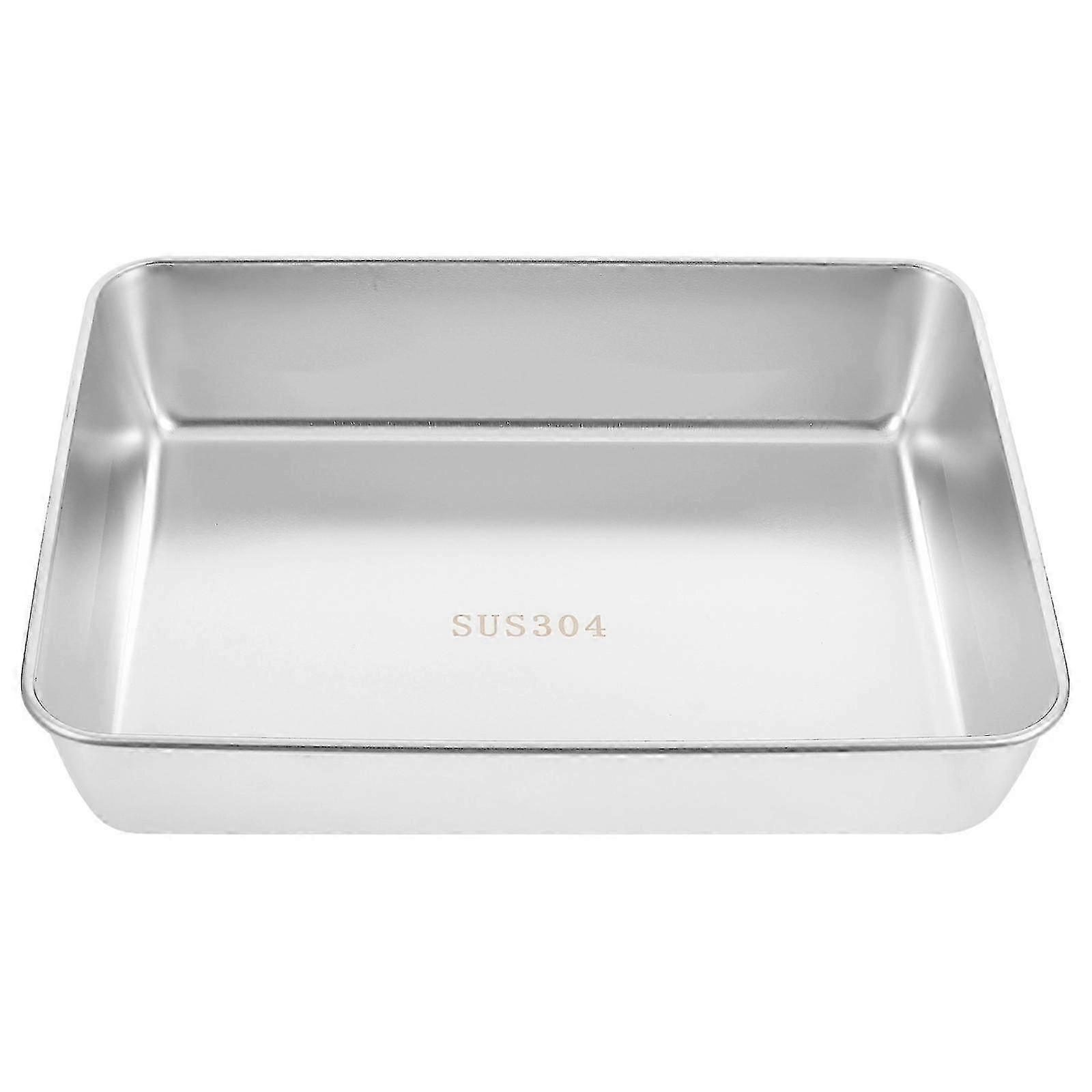 Multi-functional Rectangle Baking Pan Oven Tray for Bread Storage (S)