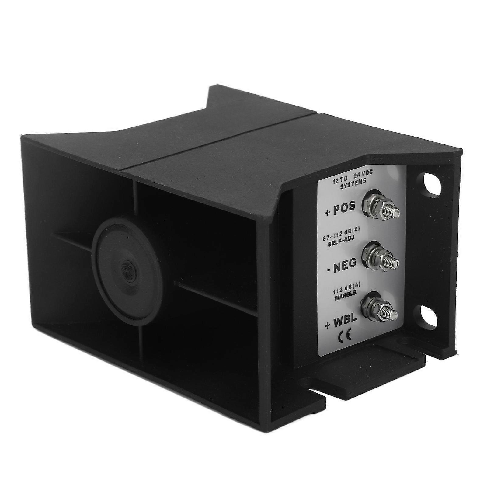 112DB 30W Reverse Backup Warning Buzzer Horn for Truck Trailer, Powerful Reverse Alert Sound for Mechanical Engineering and Car Safety