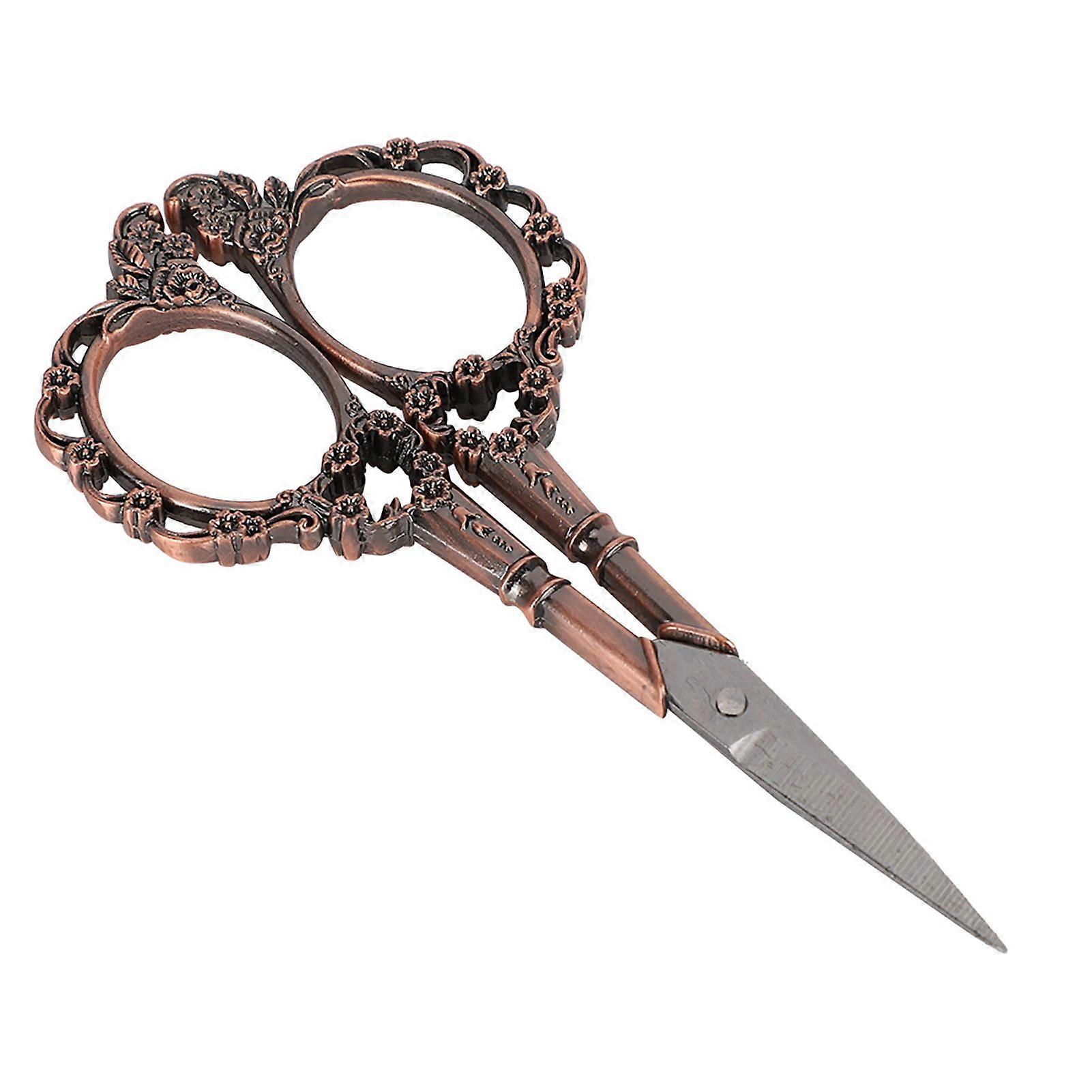 2025 Latest Model  Vintage Scissors Flower Pattern Needlework Cutting Paper