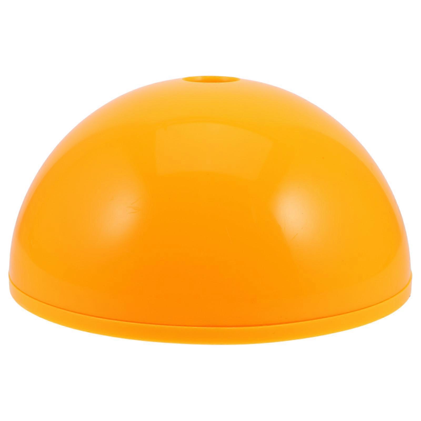 Angle Flag Base Durable Soccer Pole for Sports Training Yellow Plastic