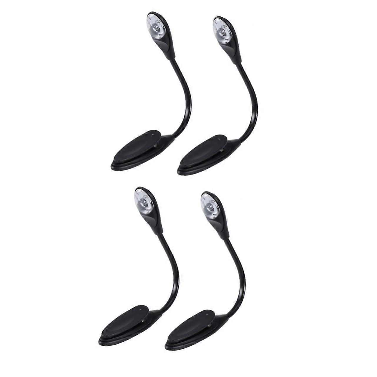 LED Clip Lamp Set Of 4 Clip-On Reading Lights For Bedside Book Light, Office Desk Lamp, Cube Clip-On Night Light
