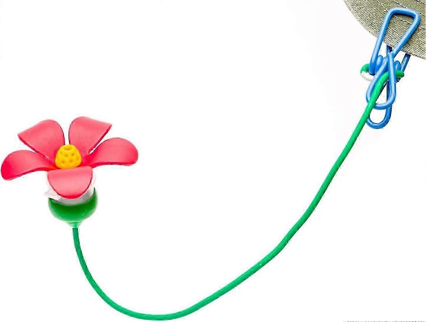 Hat Hummingbird Feeder, Mini Hummingbird Feeder with Random Color Clip,Easy to Clean and Refill Plastic Humming Bird Feeder