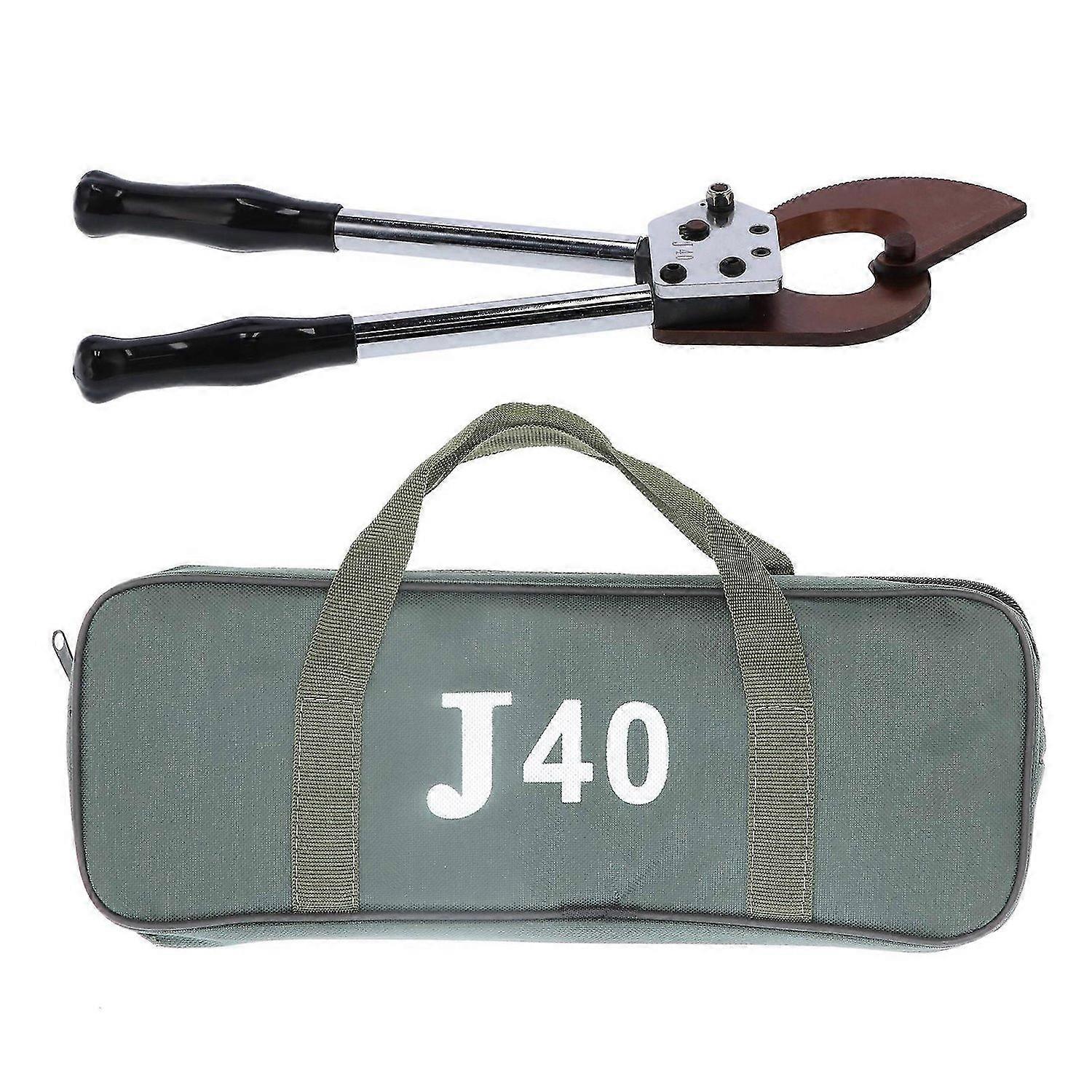 Ratchet Cable Cutter Adjustable 300mm Industrial Grade Manual Wire Rope Cutting Tool JA40