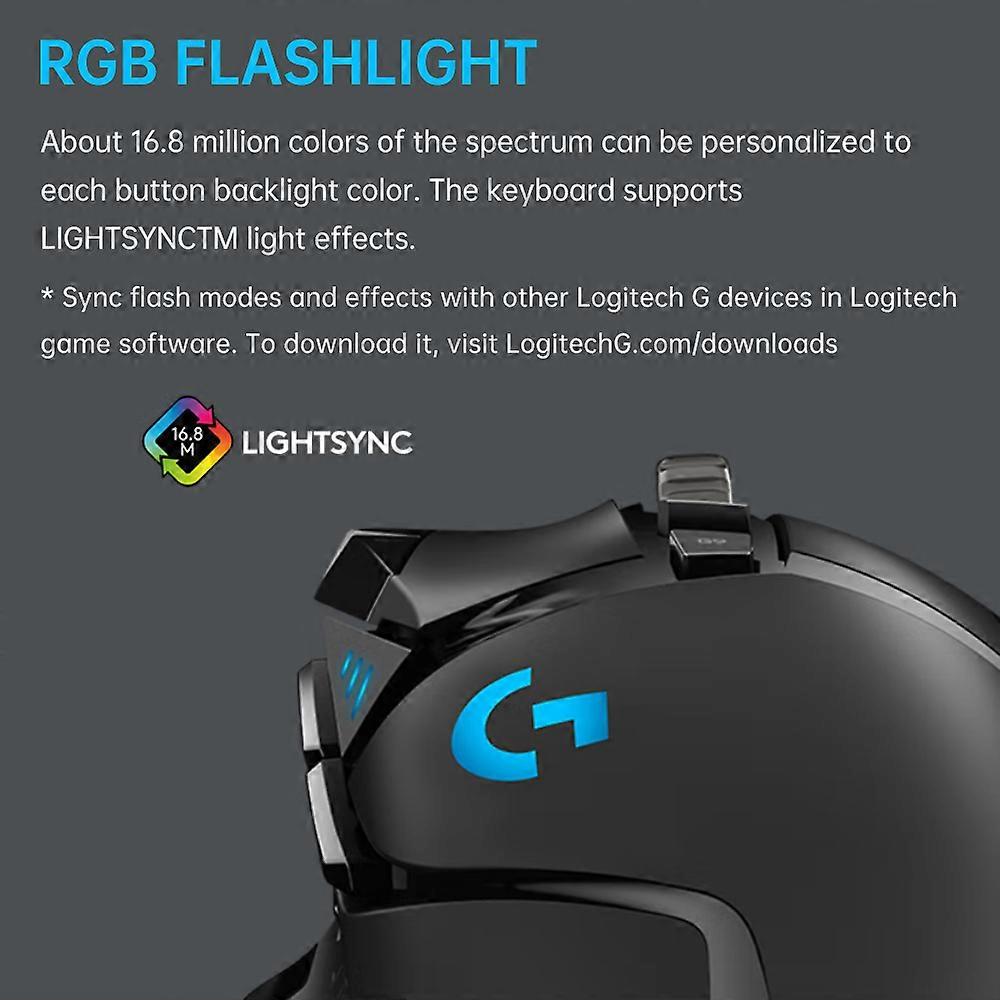 Logitech G502 HERO Kabelgebundene Gaming-Maus mit einstellbaren Gewichten 25K HERO Sensor 25600DPI RGB 11 programmierbare Tasten Hintergrundbeleuchtung Dual Mode Scrollrad