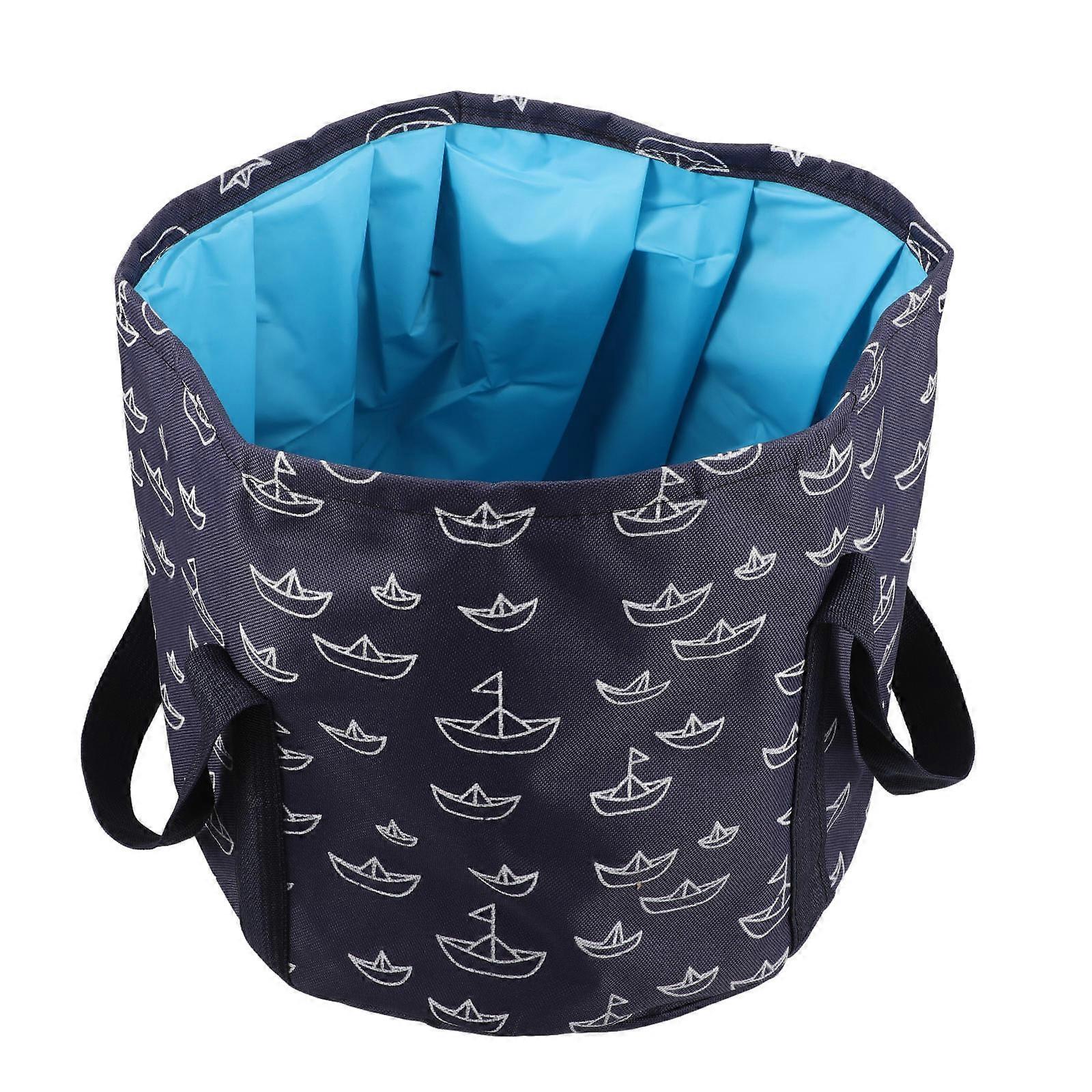 Folding Foot Soak Basin Portable Soak Basin Blue 33.00X33.00X24.00CM Wash Hands 1Pcs