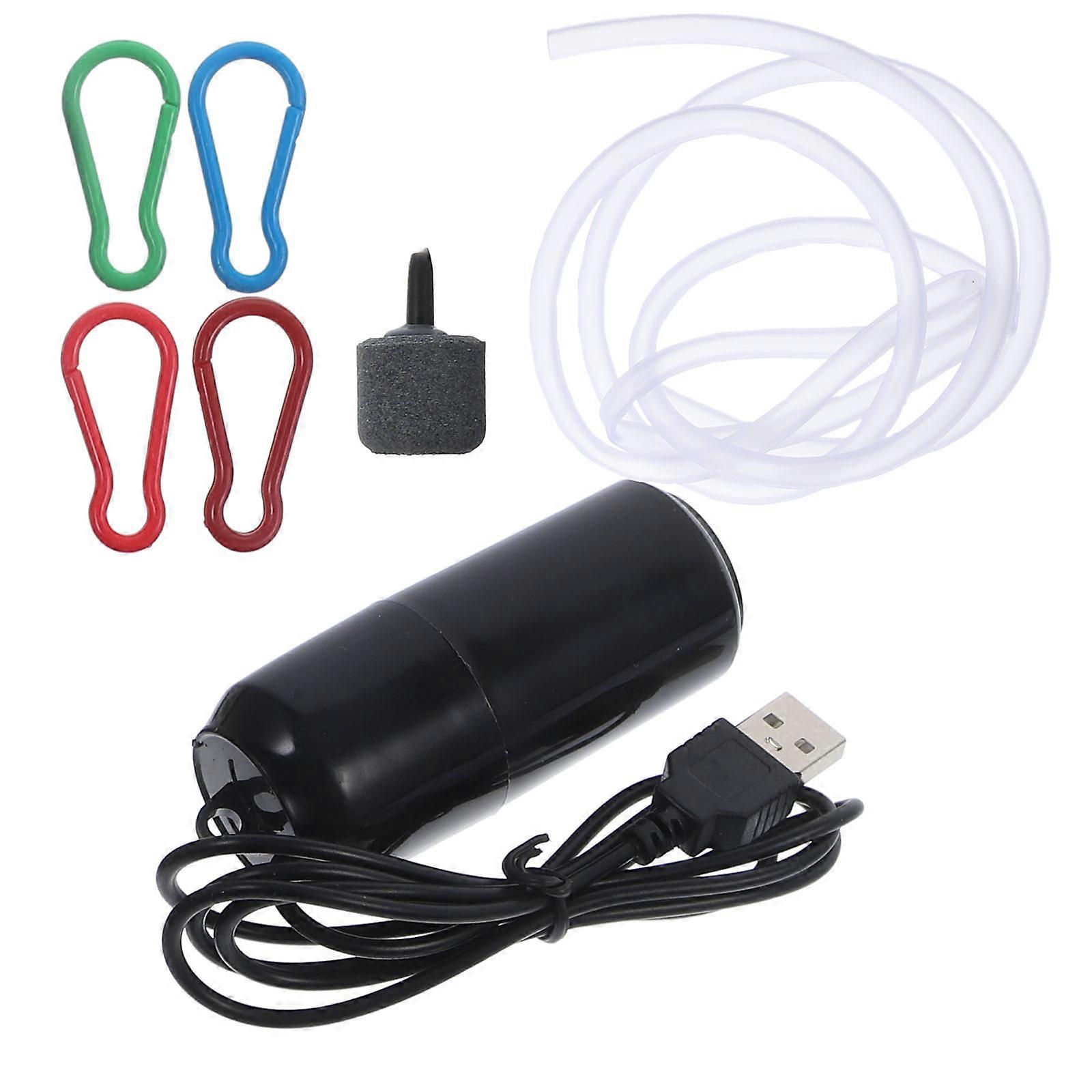 Fish Tank Air Pump Mini Oxygen Aerator Aquarium Use 1Set