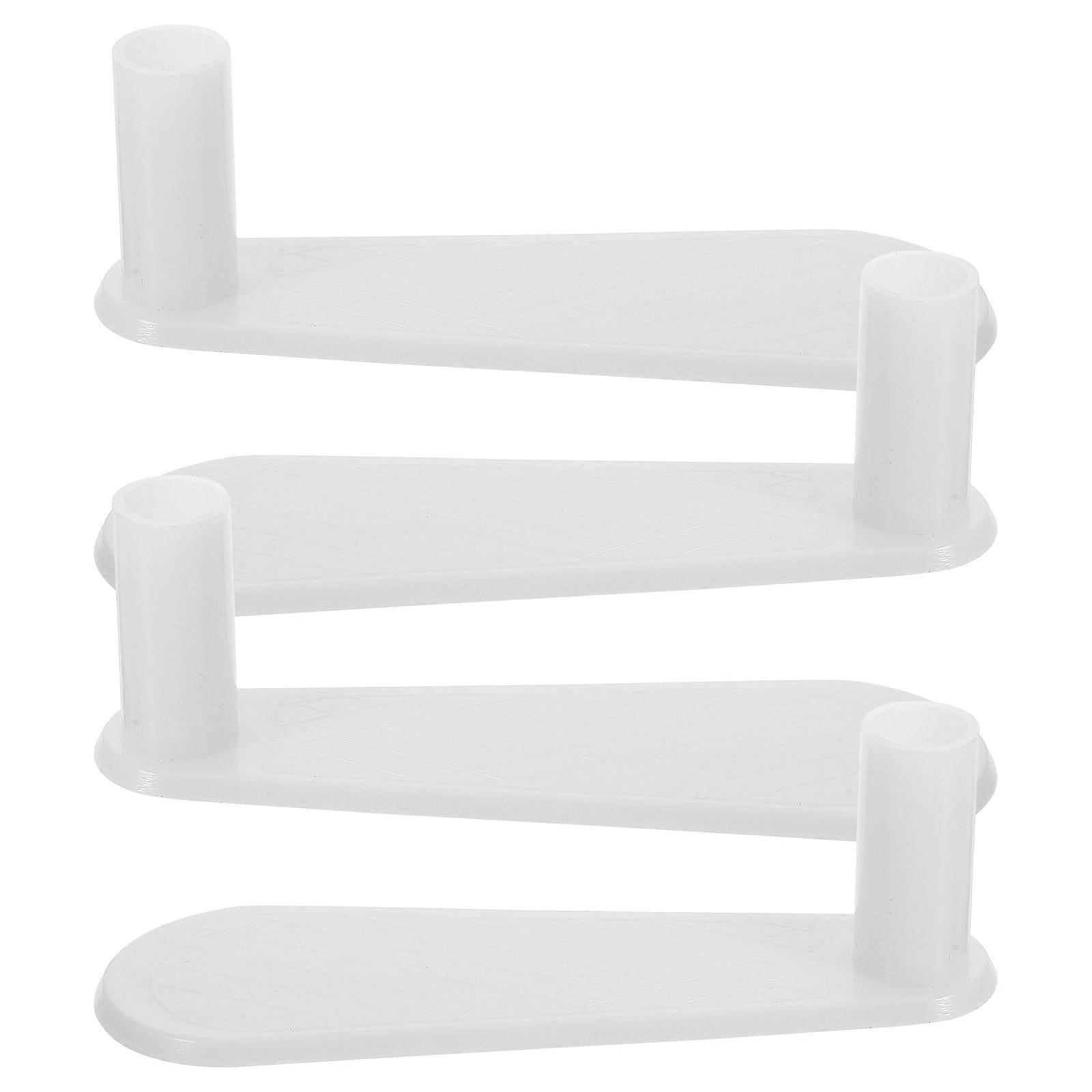 Rod Presser Feet for Nets Bed Net Bracket Rod Presser Foot Bed Netting Accessories Rectangular Easy Installation 4Pcs