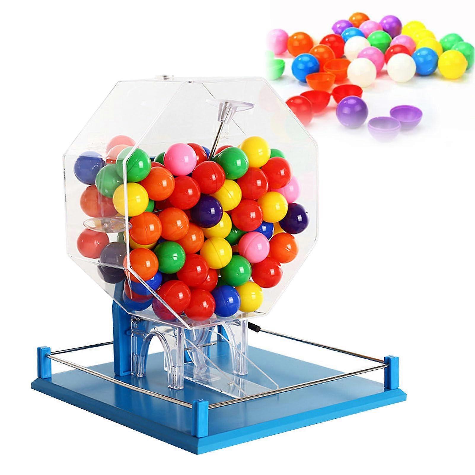 Lottery Table Tennis Ball Machine Bingo Cage for Large Groups Holds 100 Balls for Parties and Events
